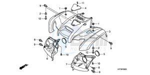 TRX420FAA Australia - (U) drawing FRONT FENDER