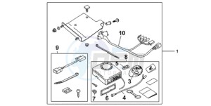 XL700V9 France - (F / CMF SPC) drawing ALARM SYS.