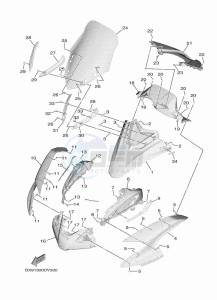 MWD300 TRICITY 300 (BED8) drawing WINDSHIELD