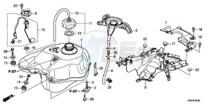 TRX500FED TRX500FE Europe Direct - (ED) drawing FUEL TANK