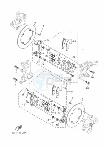 YXZ1000ET YXZ1000R SS (BAST) drawing FRONT BRAKE CALIPER