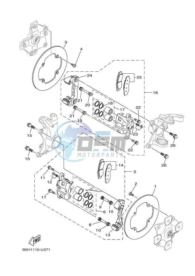 FRONT BRAKE CALIPER