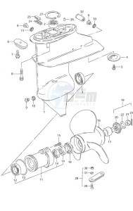 DF 9.9 drawing Gear Case