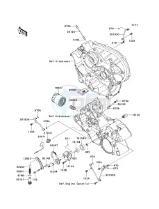 KRF 750 F [TERYX 750 4X4 NRA OUTDOORS] (F8F) F8F drawing OIL PUMP_OIL FILTER