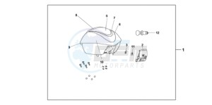 SH150D9 Europe Direct - (ED / KMH 2ED) drawing TOPBOX *NHA84P*