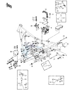 KZ 550 A (A1-A2) drawing FRAME FITTINGS_BATTERY CASE -- 80-81 A1_A2- -