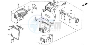 NX650 500 DOMINATOR drawing TAILLIGHT