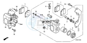 TRX420FMA Australia - (U / 4WD) drawing FRONT BRAKE CALIPER