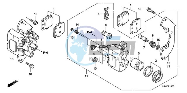 FRONT BRAKE CALIPER