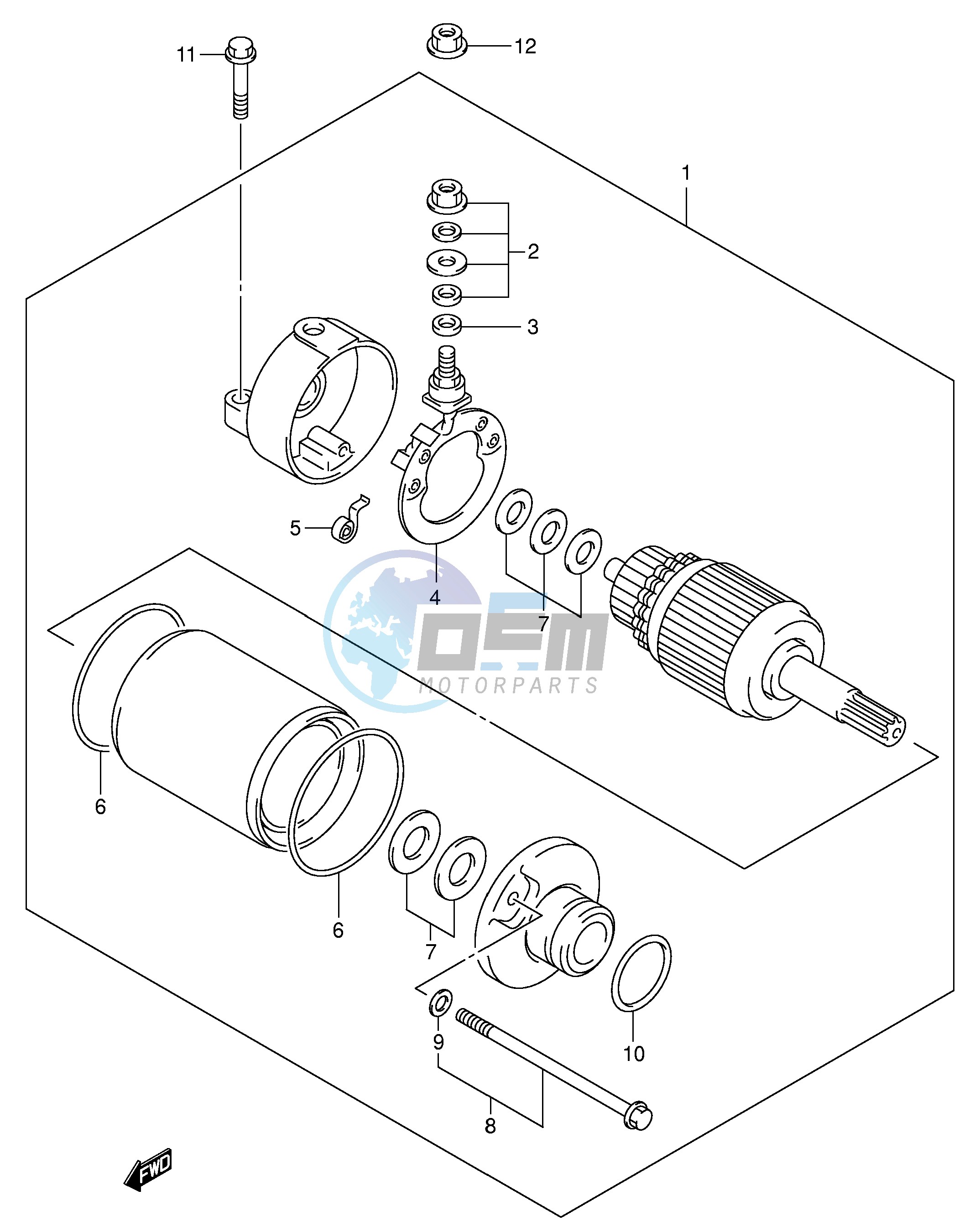 STARTING MOTOR (DR-Z400EY EK1 EK2 EK3 EK4)