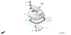 CRF150R9 Europe Direct - (ED) drawing CYLINDER HEAD COVER