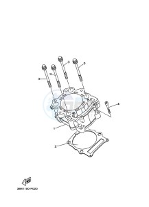 YFM700FWAD GRIZZLY 700 EPS (B4FC) drawing CYLINDER