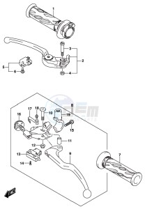 GSX-S1000F drawing HANDLE LEVER