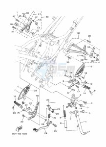 MT-25 MTN250-A (BGJ3) drawing STAND & FOOTREST