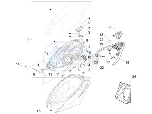 FLY 50 4T 2V 25-30Kmh 25-30Km/h drawing Saddle/seats