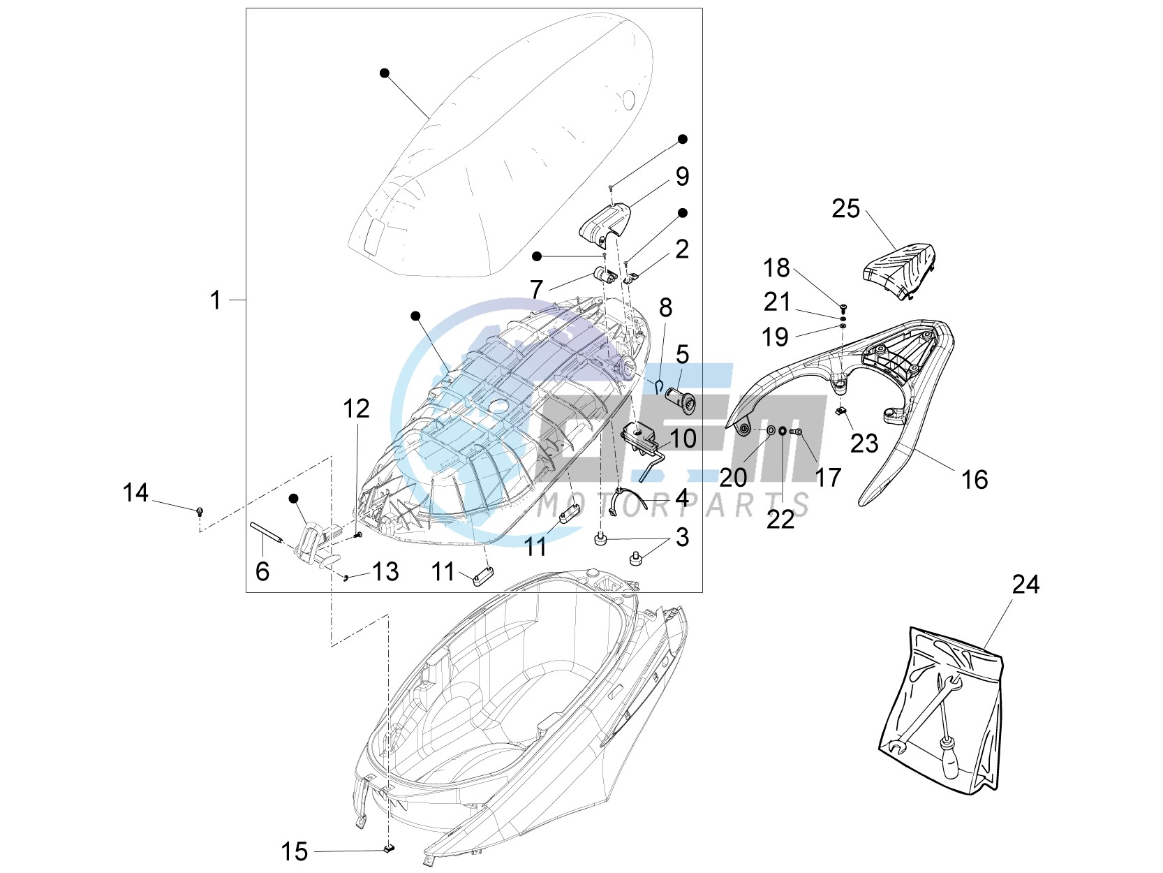 Saddle/seats