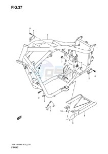 VZR1800 (E2) INTRUDER drawing FRAME (MODEL K6 K7 K8)