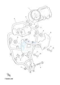 XT660ZA XT660Z ABS TENERE (2BE3 2BE3 2BE3) drawing METER