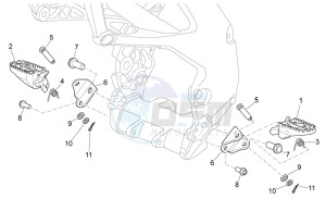 RXV-SXV 450-550 Enduro-Supermotard drawing Foot rests