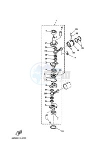 6CMHS drawing CRANKSHAFT--PISTON