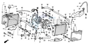 VTR1000SP VTR1000SP-1 drawing RADIATOR (VTR1000SPY/1)