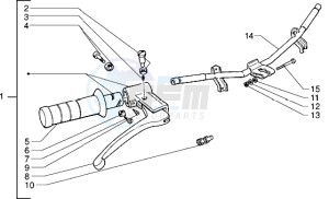 SKR 80 city drawing Handlebars component parts