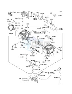 KFX700 KSV700B7F EU drawing Carburetor