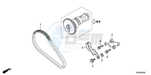 TRX500FPED TRX500FPE ED drawing CAM CHAIN/ TENSIONER