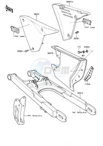 KDX 175 A [KDX175] (A2-A3) [KDX175] drawing SIDE COVERS_CHAIN COVER -- 81-82 A2_A3- -