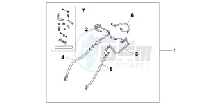 XL1000V drawing PANNIER STAY SET