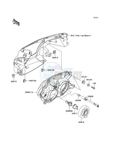 ER-6f ABS EX650B8F GB XX (EU ME A(FRICA) drawing Headlight(s)