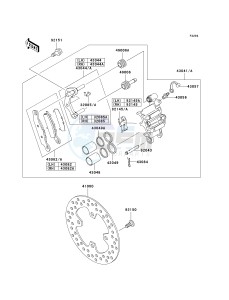 KVF 650 A [PRAIRIE 650 4X4] (A2) [PRAIRIE 650 4X4] drawing FRONT BRAKE