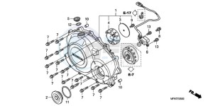 CB1000RA9 UK - (E / ABS MPH) drawing RIGHT CRANKCASE COVER