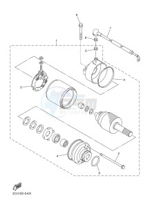 XJ6F 600 DIVERSION F (1CWG) drawing STARTING MOTOR