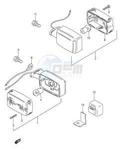 AX100 (E94) drawing TURN SIGNAL LAMP (P9)