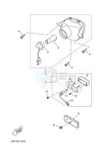 WR125R (22BB 22BB 22BB) drawing TAILLIGHT