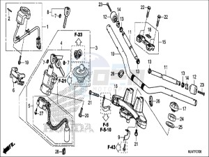 CB500FAH CB500F ED drawing HANDLE PIPE/TOP BRIDGE