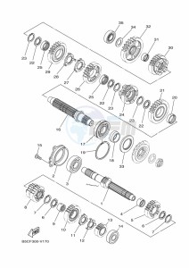 TRACER 900 MTT850 (B5CF) drawing TRANSMISSION