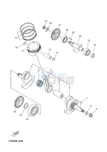 XT660Z TENERE (2BD3) drawing CRANKSHAFT & PISTON