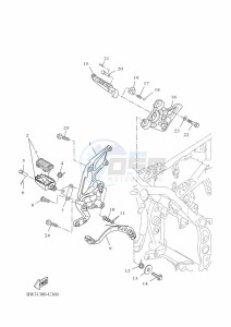 XTZ690 TENERE 700 (BHL9) drawing STAND & FOOTREST 2