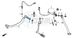 XL700V drawing PEDAL/SIDE STAND