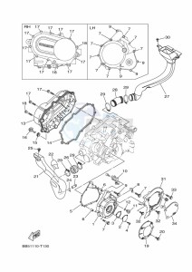 YFM450FWBD YFM45KPXK (BB5D) drawing CRANKCASE COVER 1