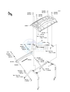 KRF 750 D [TERYX 750 4X4] (D8F) D8F drawing COWLING