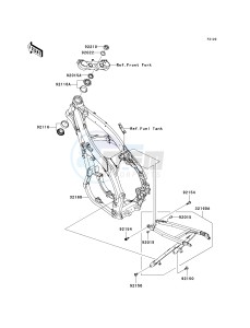 KX 450 E (KX450F MONSTER ENERGY) (E9FA) E9F drawing FRAME