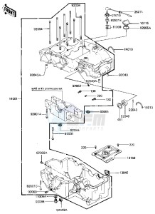 KZ 440 B (B1) drawing CRANKCASE -- 81 B2- -