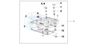 XL1000V9 E / MKH drawing TOP BOX BRACKET