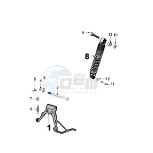 LUDIX 10 RORA SNAKE drawing REAR SHOCK AND STAND