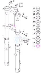 REVIVAL_45kmh_L0 50 L0 drawing Front fork