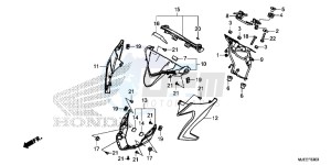 CB650FE CB650F 2ED - (2ED) drawing METER VISOR