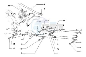 Hexagon 125 LX drawing Cooling piping